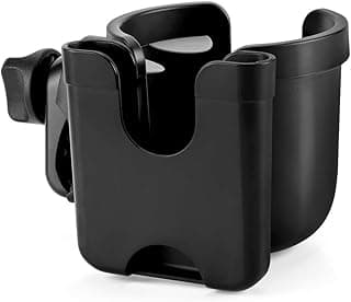Accmor Stroller Cup Holder with Phone Holder, Bike Cup Holder, Universal Cup Holder for Uppababy Nuna Doona Strollers, 2-in-1 Cup Holder fo...