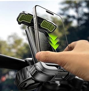 LISEN Bike Phone Holder, [Super Easy Install] Motorcycle Phone Mount Ebike Accessories Bicycle Handlebar Holder Mount Gift for Adults Kids...