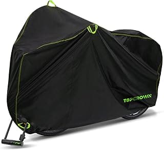 Topcrown Bike Cover Waterproof Outdoor Storage for 1/2/3 Bikes, Bicycle Cover Rain Sun UV Dust Wind Proof with Storage Bag for Mountain Roa...